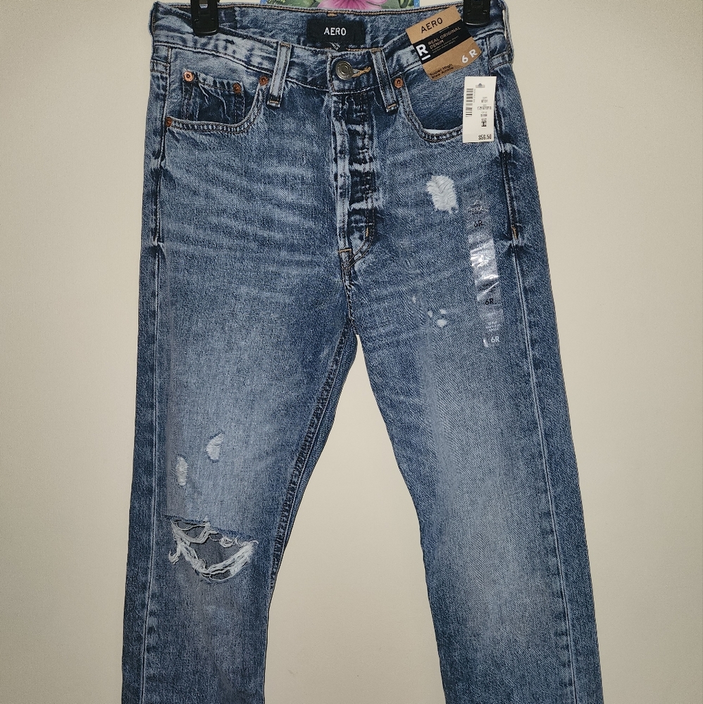 Aero jeans 6R super high rise ankle NWT